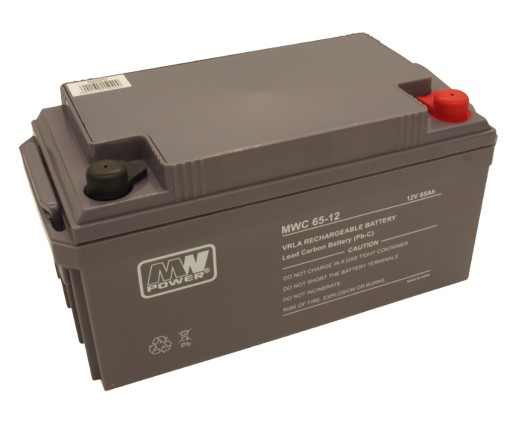 Гелевая батарея 12 в/65 ач mwc pb m8 ибп аварийный источник питания