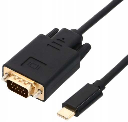 Kabel USB C do VGA 1,8M Adapter Przejściów MacBook