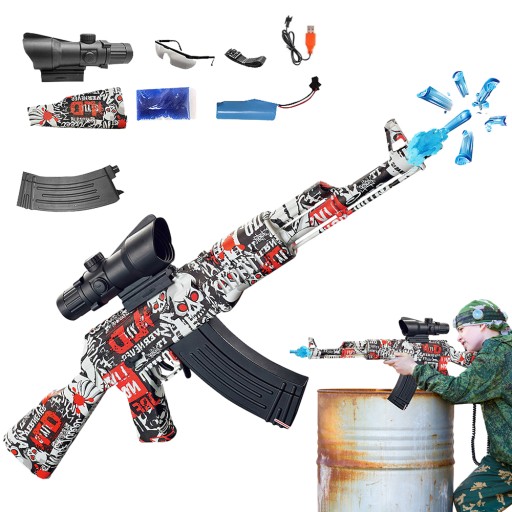 НАБІР АВТОМАТИЧНОЇ ГВИНТОВКИ AK47 GEL BALL