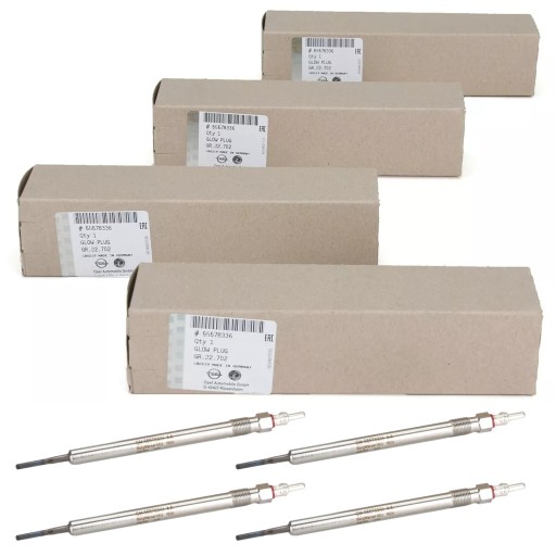 4x оригінальні свічки розжарювання 55578336 opel insignia 2.0 cdti original ge137