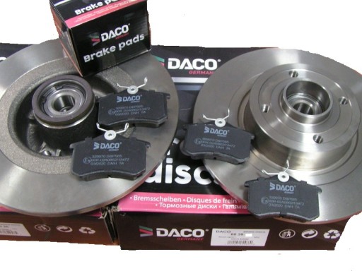 603016 - ДИСКИ + ПІДШИПНИКИ КОЛОДКИ ЗАДНІЙ MEGANE УНІВЕРСАЛ SCENIC II 2