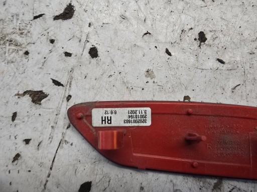OPEL CORSA F ODBLASK der Stoßstange rechts heck hinten Original 39167895