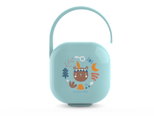 Контейнер для пустушки Suavinex, відтінки синього