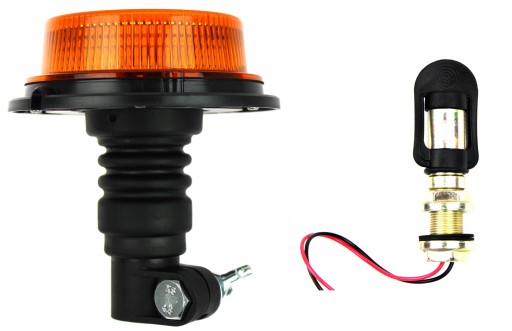 VÝSTRAŽNÁ LED LAMPA KOHÚT 12/24V + TŔŇ