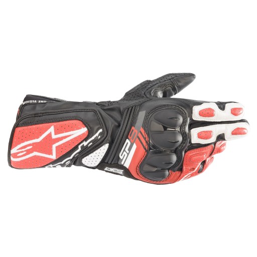 Рукавички SP-8 ALPINESTARS (чорні/білі/червоні, розмір M)