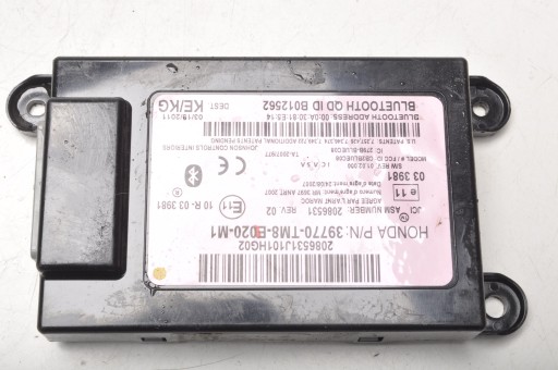 HONDA INSIGHT II модуль BLUETOOTH 39770-TM8-E020-M1