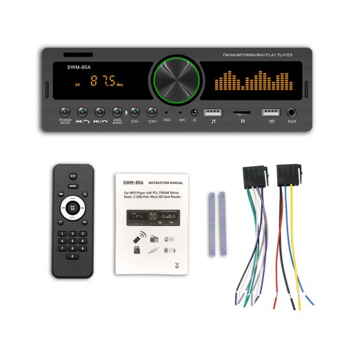 6935461653066 - Автомобіль радіо стерео lettore MP3 1 Din 12V ж