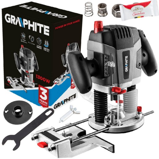 ФРЕЗЕРНИЙ ВЕРСТАТ ВЕРХНИЙ ШПИНДЕЛЬ 1300W ГРАФІТ 59G717