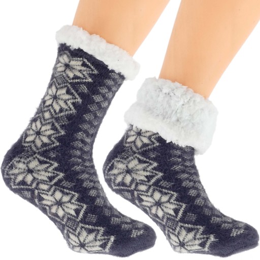 Elegantné Ponožky Dámske na zimu Nórske Hrubé 36-41