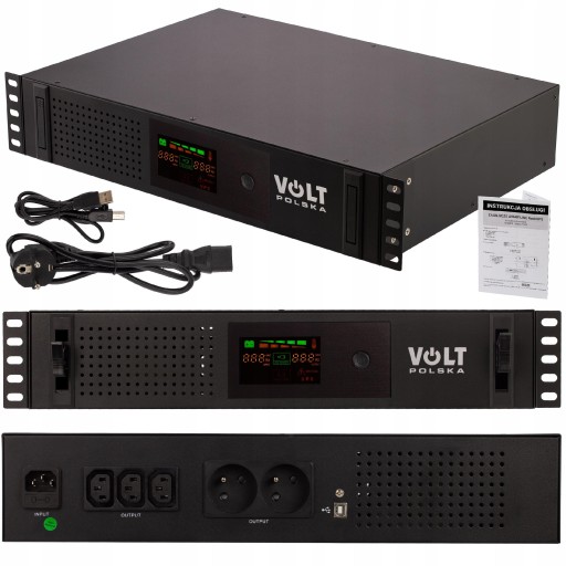 Дбж джерело безперебійного живлення 2000va 1200w стійка 19'' 2u