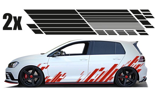 Наклейка тема полосатые прямоугольники 2X 43CM x2m