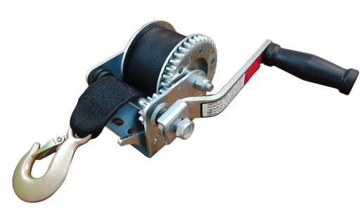 SZ-63501-NB - ЛЕБІДКА РУЧНА/КРИВНА З РЕМЕНЕМ 360 КГ ДЛЯ ЧОВНА