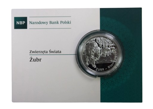 20 zł 2013 Żubr w blistrze - srebrna moneta kolekcjonerska