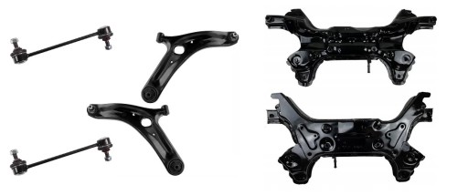 ST.RZ.KI.1P0+WAHACZE_+ŁĄCZNIKI - Рама балка салазки поперечные рычаги kia venga 1.4 1.6