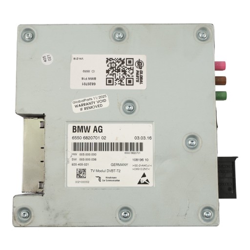 Тв модуль bmw 6820701 f10 f01 f30 f15 f25 f12 f07