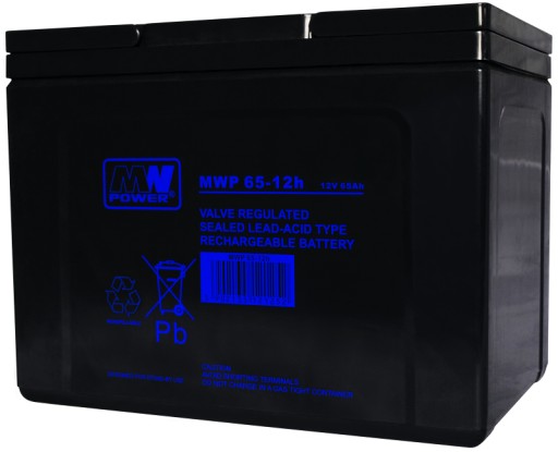 Аккумуляторная батарея промышленная mwpower mwp mwp65-12h 12v 65ah mwp65 65 ибп
