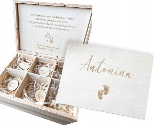 ПОДАРУНОК на хрещення однорічній дитині. Коробка з необхідним