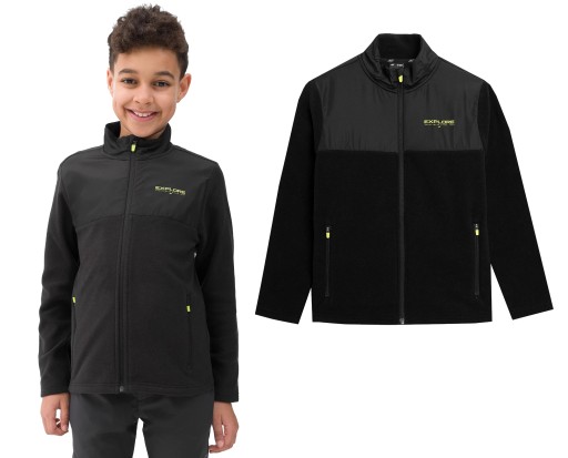 Толстовка дитяча 4F, розмір 164, довгий рукав, чорний