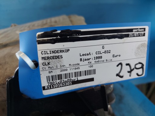 head. MERCEDES CLK 2.0 B 111945
