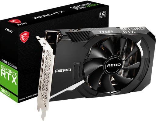 MSI GeForce RTX 3050 AERO ITX 8G グラフィックスボード VD7992 GeForce RTX 3050 AERO ITX 8G | Karty graficzne | MSI Global
