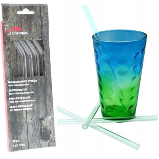 ЕКО Соломинки багаторазові скляні пробірки 4 шт