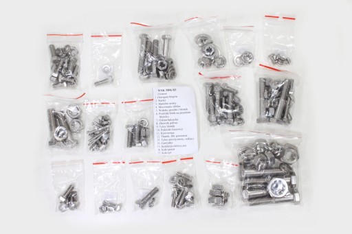 ROY14159 - Болти WSK 125 M06 B3 для всього мотора сталь TI