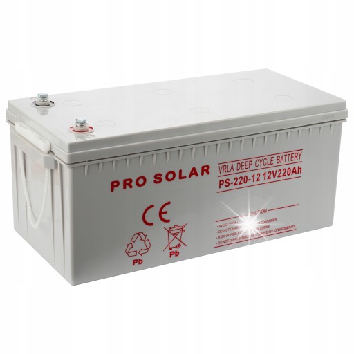 Аккумулятор глубокого разряда, 12 в, 220 ач, преобразователь ибп для солнечных батарей