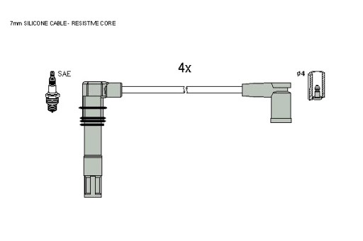 КАБЕЛЬ ЗАПАЛЮВАННЯ STARLINE S ZK 9952