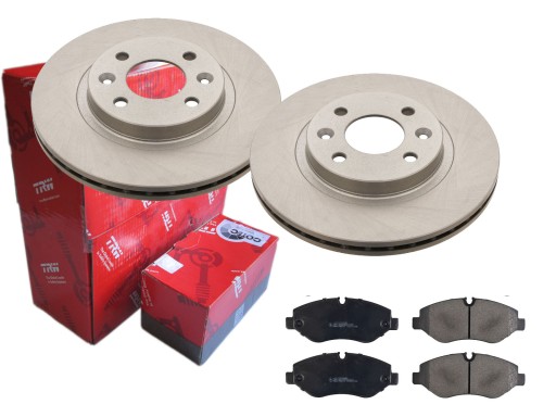 ДИСКИ И КОЛОДКИ TRW ПЕРЕДНИЕ RENAULT CLIO II THALIA