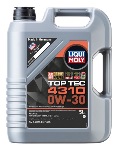 LIQUI MOLY TOP TEC OIL 4310 0W30 5л