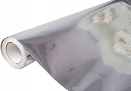 Фольга зеркальный шпон хром серебро 152CMX2M