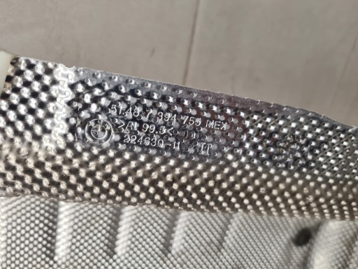 BMW X3 G01 IZOLACJA TERMICZNA BLENDE ABDECKUNG 7394755 7396711