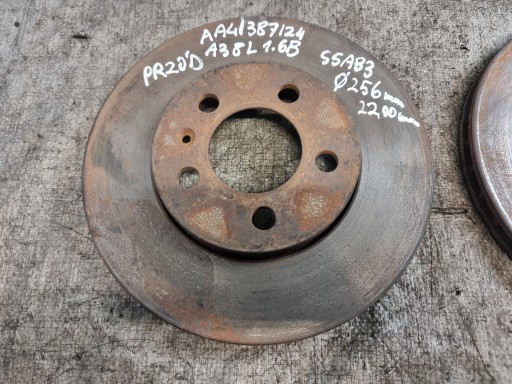 discs brake front 256mm x2 AUDI A3 8L 1.6B 75kW 01r