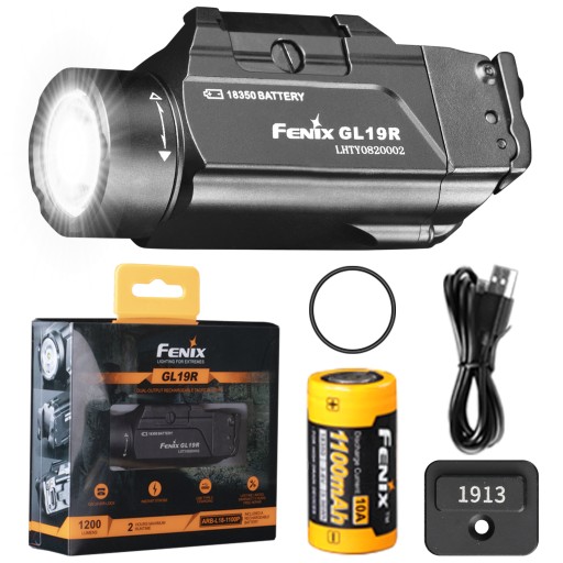 Ліхтарик для пістолета Fenix GL19R 1200LM 210M USB-C