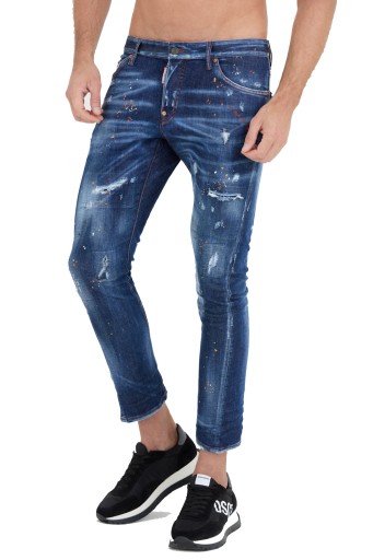 DSQUARED2 Tmavomodré džínsy SEXY TWIST JEAN 46