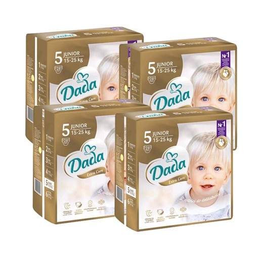 Підгузки DADA EXTRA CARE 5 JUNIOR 5 розмір 15-25 кг 112 шт.