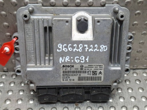 control unit of the engine 0281011634 9653958980 9662872280 CITROEN PEUGEOT 1.6 HDI