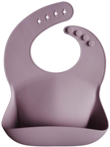 Нагрудник Mushie силіконовий Відтінки рожевого