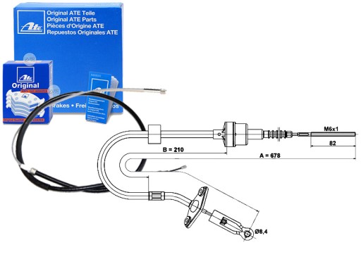 24.3728-0535.2 - ТРОС ЗЧЕПЛЕННЯ FIAT ALBEA 1.4 CAT (178_)