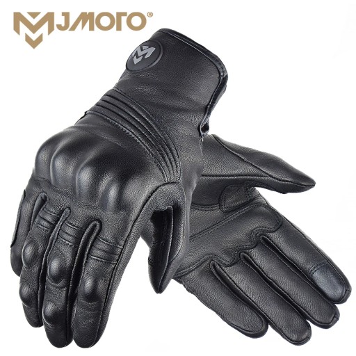 MJ-G01 черные кожаные перчатки размера M с e