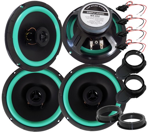 ПРОСТО ДВУСТОРОННИЕ АВТОМОБИЛЬНЫЕ ДИНАМИКИ ДЛЯ VW PASSAT B6 B7 CC ПЕРЕДНИЕ+ЗАДНИЕ ДВЕРИ