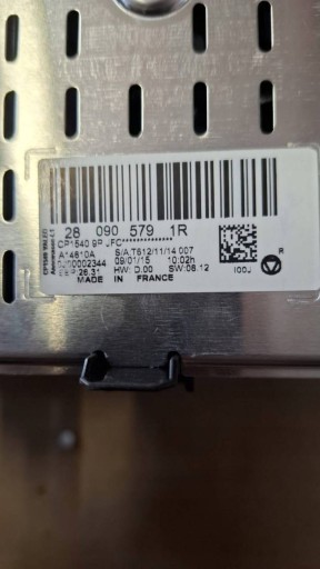 EKRAN Schermo navigazione RENAULT ESPACE V 280908302R STAN come nuovo