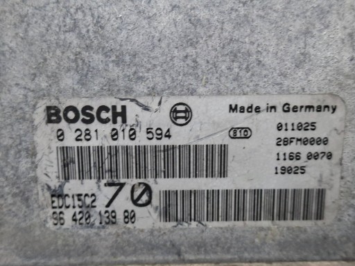 Bedienteil DES MOTORS 0281010594 9642013980 Citroen Peugeot 2.0 HDI 8V
