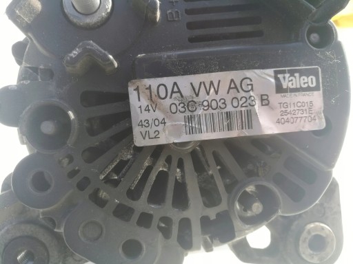 VW SKODA SEAT AUDI 1.6 FSI alternator 03C903023B