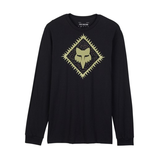 TRIČKO S DLHÝM RUKÁVOM FOX LEO PREM LS TEE BLACK (XL)