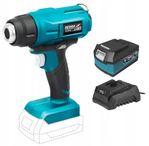 DEDRA Аккумуляторная тепловая пушка SAS+ DED7058 18В 2Ач