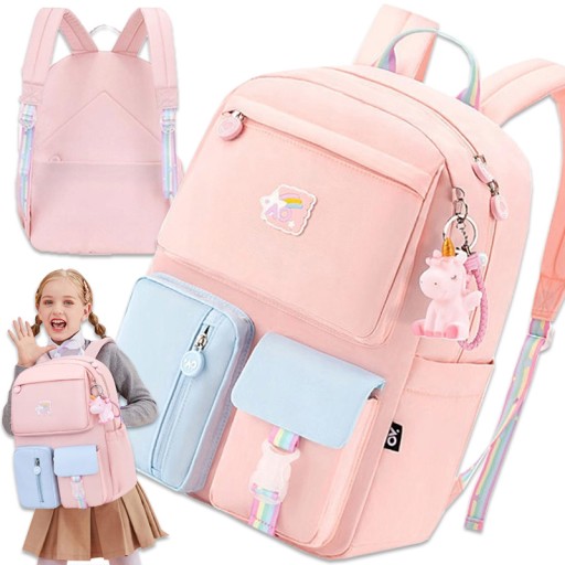 Рюкзак шкільний багатокамерний yunx Відтінки рожевого