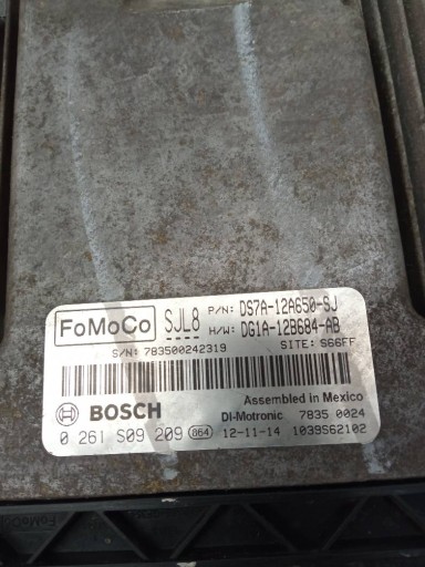 control unit of the engine Ford Fusion (USA) II (2012-2020) MK 2 (USA)