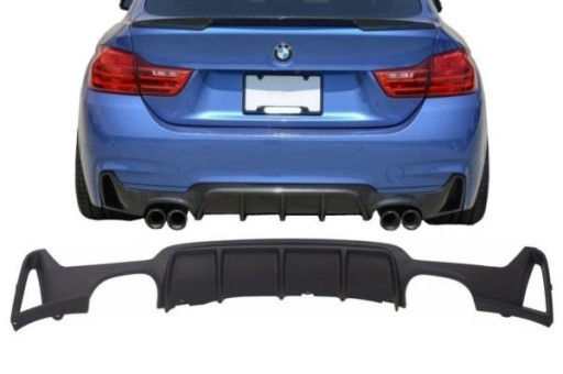 D1245256 - Диффузор BMW F32 M-PERFORMANCE DUET двойной