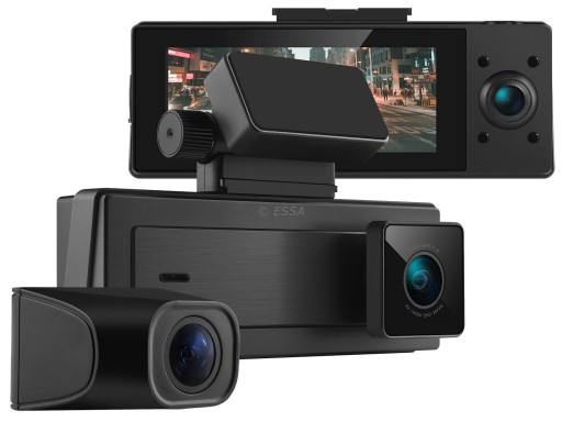 Neoline x63 QHD GPS IPS видео рекордер, 3 камеры